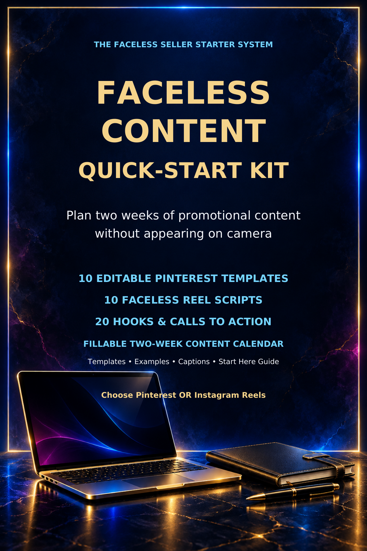 Faceless Content Quick-Start Kit guide cover